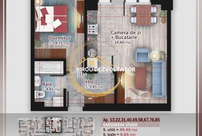 Apartament cu 2 camere decomandat în Theodor Pallady - 7