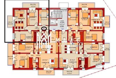 Apartament 3 camere | Etaj 1 | Dezvoltator | LA CHEIE - 1
