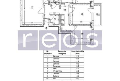 Apartament cu 4 camere decomandat în Tineretului