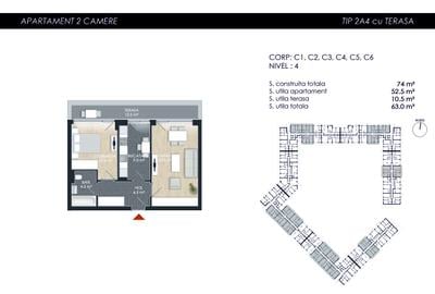 Apartament cu 2 camere decomandat în Străulești - 1