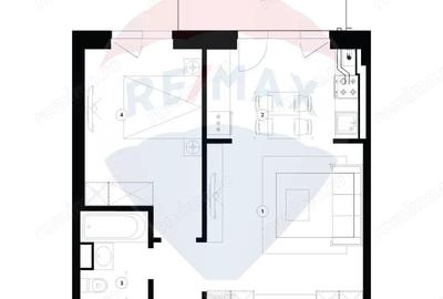 Garsonieră decomandată în Titan