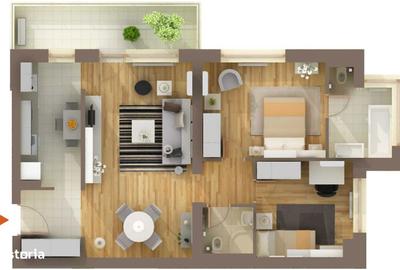 Apartament cu 3 camere în Băneasa - 2