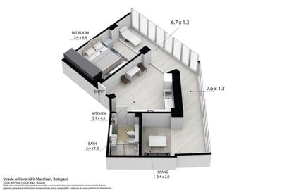 Apartament cu 2 camere în Ultracentral - 5