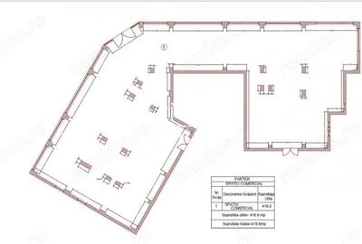 Spațiu comercial, de 416 mp, în Central - 8