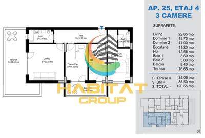 Apartament cu 3 camere decomandat în Theodor Pallady - 2