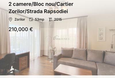 2 camere/Bloc nou/Cartier Zorilor/Strada Rapsodiei - 1