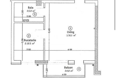 Apartament cu 2 camere semidecomandat în Florești - 15