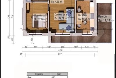 Apartament cu 2 camere semidecomandat în Burdujeni - 8