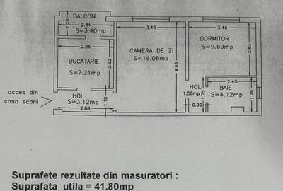 Apartament cu 2 camere semidecomandat, mobilat în Poarta 6 - 5