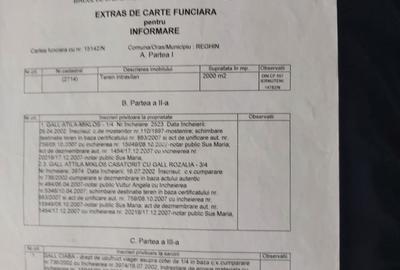 De vanzare teren intravilan pentru constructie in Reghin zona Ienuteni - 2