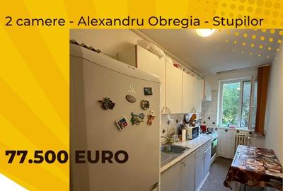 Alexandru Obregia - Stupilor - 2 camere - etaj 2 - 77.500 Euro - 1