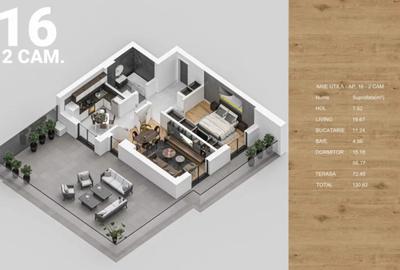 Apartament cu 2 camere decomandat în Titan - 5