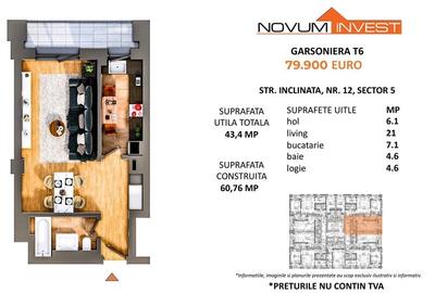 Garsoniera Ansamblu Premium NOVUM Viilor COMISION 0% - 9