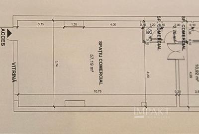 Spațiu comercial, de 72.849998474121 mp, în Zorilor - 2