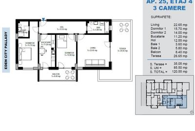 Apartament cu 3 camere decomandat în Theodor Pallady - 1