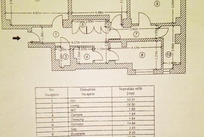 Apartament cu 3 camere decomandat, mobilat în Unirii - 10