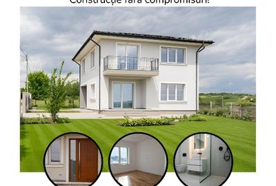 Casa noua, 4 camere, 600mp teren, pompă căldură+fotovoltaice - 1