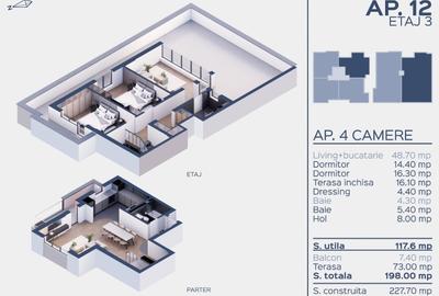 Penthouse cu 4 camere decomandat în Prelungirea Ghencea - 17