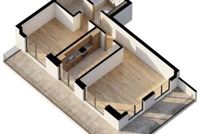 Apartament cu 2 camere decomandat în Dâmbul Rotund