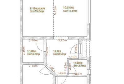 Casă cu 3 camere în Șag