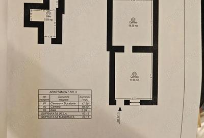 Apartament 1 camera, 43 mp, demisol - zona centrala - 8