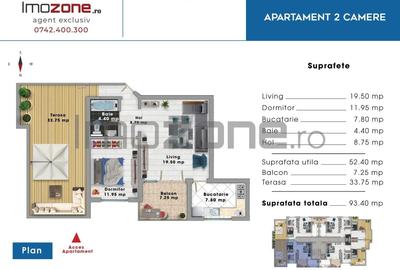 Apartament cu 2 camere semidecomandat în Valea Oltului - 16