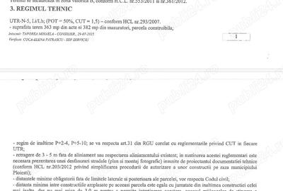 Vand casa renovabila demolabila, teren 382mp, Mihai Viteazu-Caraiman-Republicii. Regim construc?ie p - 2