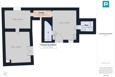 Apartament cu 2 camere semidecomandat în Central - 9