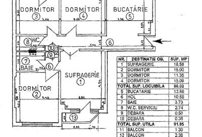 OCAZIE ! APARTAMENT 4 CAMERE LA PRET DE 3 P-TA UNIRII- FANTANI - CASA POPORULUI OCAZIE ! APARTAMENT 4 CAMERE LA PRET DE 3 P-TA UNIRII- FANTANI - CASA POPORULUI - 13