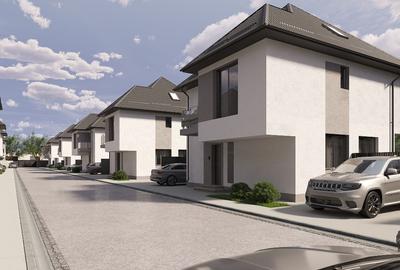 Casa individuala 5 camere in Complex  privat/3 bai / Mansarda/300 mp curte - 2