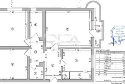 Apartament cu 3 camere decomandat, mobilat în 13 Septembrie - 3