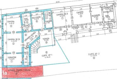 Casă cu 3 camere decomandat cu Teren 300 Mp în Central - 19