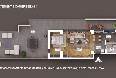 Apartament 2 camere | 0 Comision | Sisesti | Metrou | Bloc nou | Premium - 5