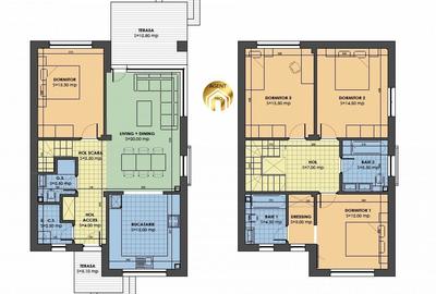 Casa SMART P+1+M 5 camere Otopeni Odaile - 3