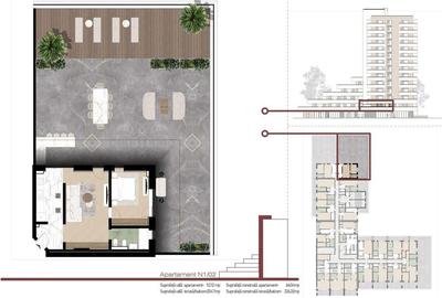 RECO Apartament Nou 2 camere in Oradea cu 204 mp terasa - 1