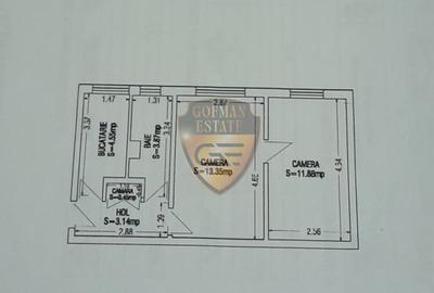 Apartament cu 2 camere semidecomandat, mobilat în Casa de Cultură - 2