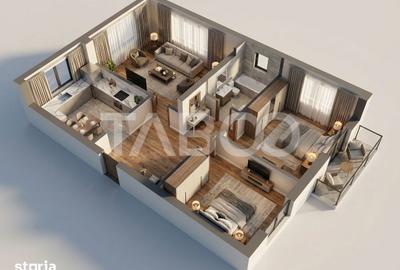 Apartament cu 3 camere decomandat, mobilat în Valea Aurie - 12