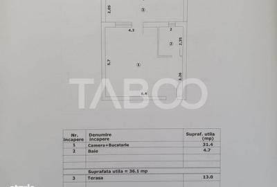 Garsonieră decomandată în Central