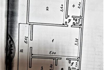 Apartament cu 2 camere semidecomandat, mobilat în Țiglina 2 - 2