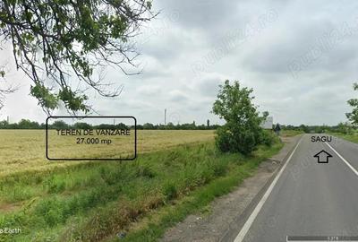 2,70 ha teren la intrarea in com Sagu, front stradal mare - 3