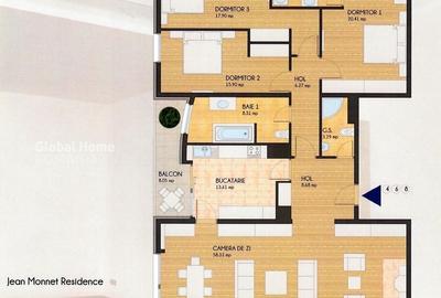 Apartament cu 4 camere decomandat în Primăverii - 13