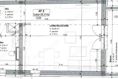 Apartament cu 1 camera, 38 mp, zona Braytim - 1
