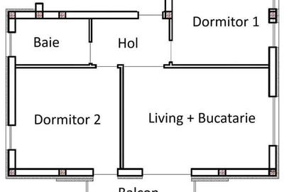 Vanzare apartament 3 camere moden bloc tip vila zona TCI Borhanci, Cluj-Napoca - 7