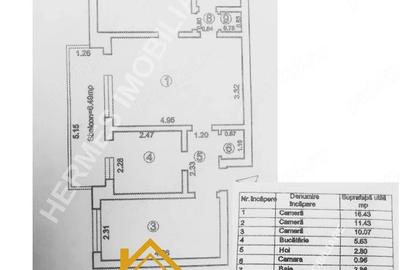 Apartament cu 3 camere semidecomandat în Mazepa 1 - 2