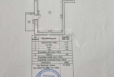 Apartament 2 Camere | Exigent Plaza Faza 5 | ETAJ 1 | Mobilat si Utilat | - 18