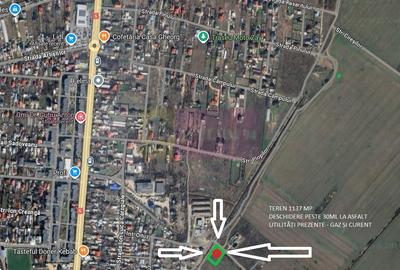 Teren Construcții intravilan de 1137 mp, în 1 Decembrie - 4