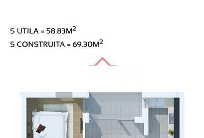 Apartament cu 2 camere în Central - 1