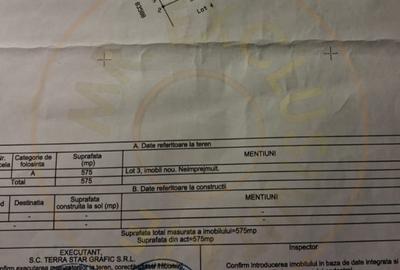Teren Construcții intravilan de 575 mp, în Geamăna - 2