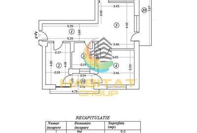 Apartament cu 3 camere semidecomandat în Central - 1