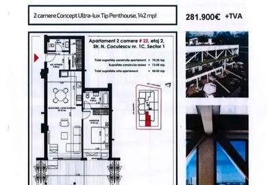 APARTAMENT 2 CAMERE cu Terasă Panoramică - 10